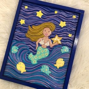 Bon Bon "Mermaid painting in acrylics"